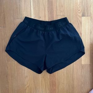 Black Outdoor Voices Unlined Shorts with zipper size S